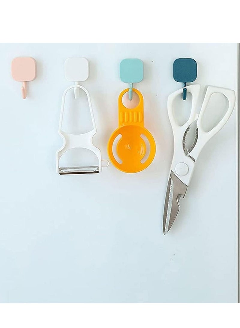 18 Pieces Each Pack Heavy Duty Adhesive Wall Hooks Waterproof and Oil Proof Ideal for Kitchen Closet Cabinet Toilet Door Tile - Image 4