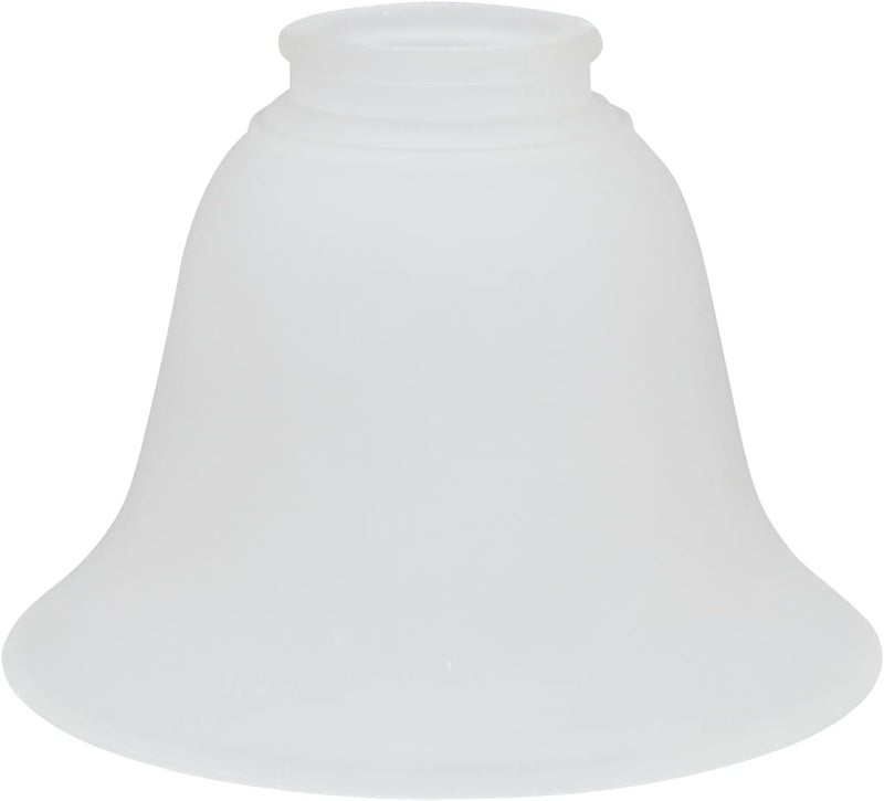 Aspen Creative 23023-4A Transitional Frosted Bell Shape Ceiling Fan Glass Shade.2-1/8"Fitter.Size:6"D x 4-1/2"H.4Pcs/Pack - Image 2