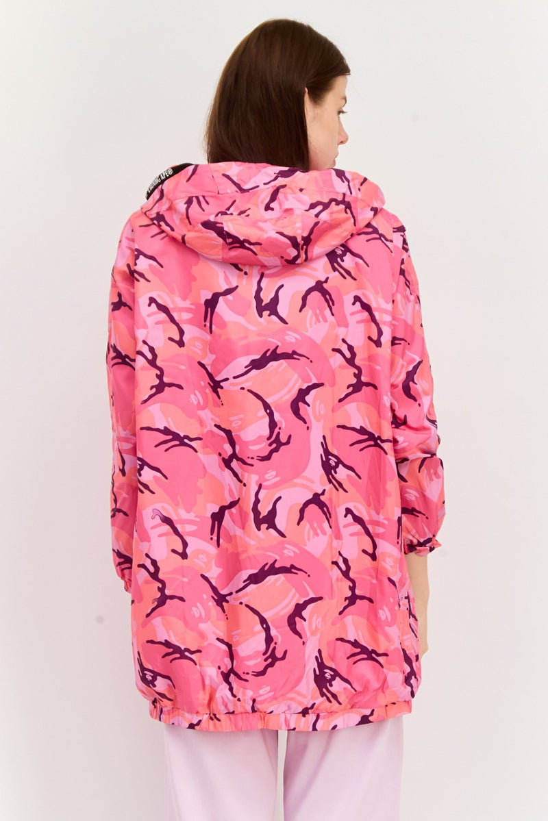 Aape By A Bathing Ape Women Camouflage Windbreaker Jacket, Multicolor - Image 3