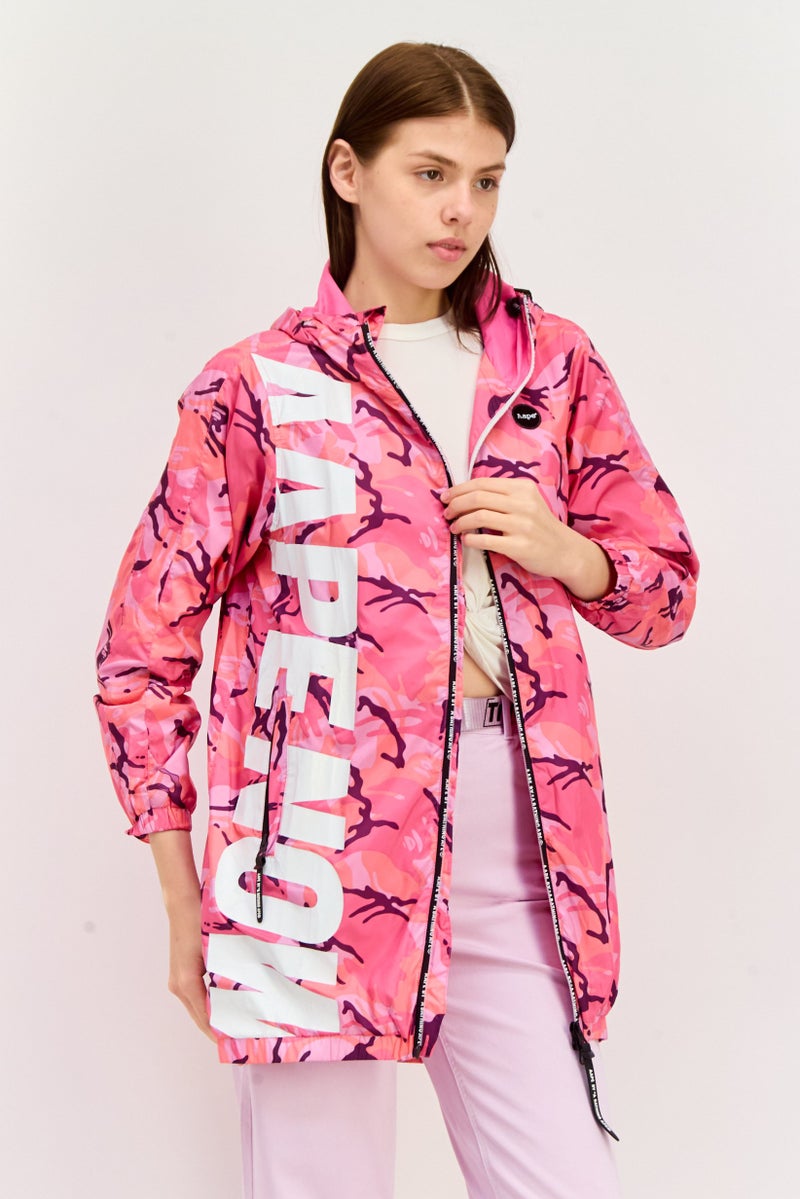 Aape By A Bathing Ape Women Camouflage Windbreaker Jacket, Multicolor - Image 1