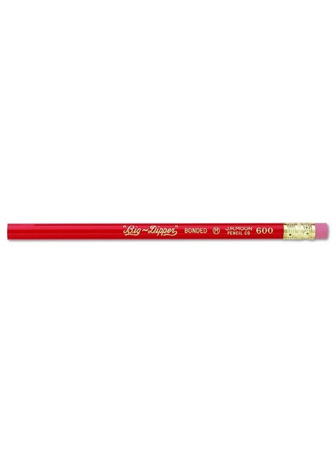 Jrm600T "Big-Dipper" Pencils With Eraser, 1.4" Height, 3" Wide, 8.3" Length (12 Count)