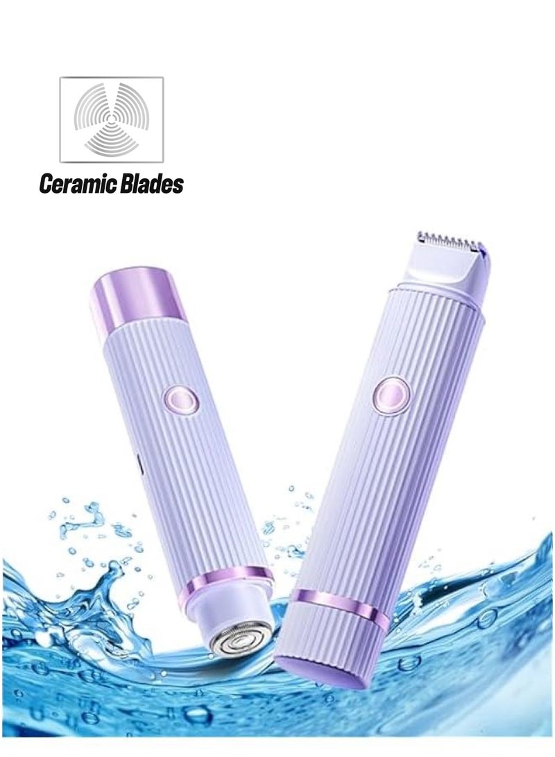 آلة حلاقة الجسم والوجه للنساء تصلح للاستخدام الجاف والرطب - Image 1