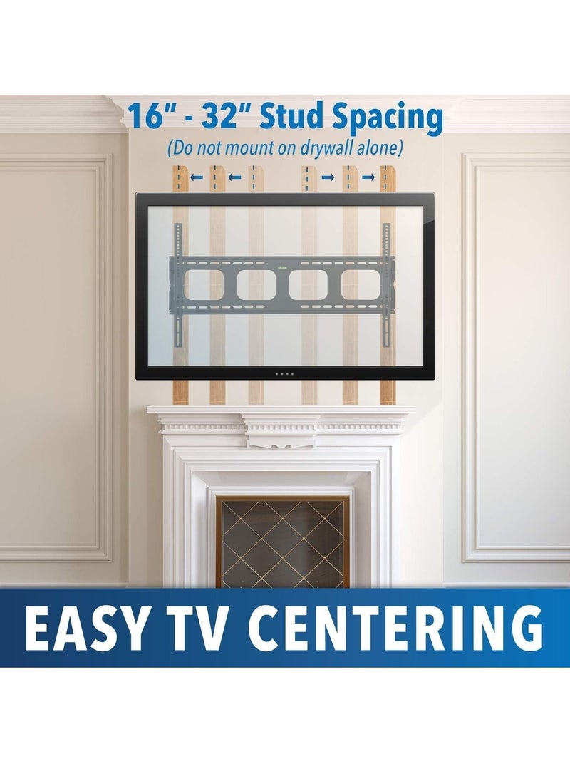 Large Tilting TV Wall Mount Bracket 42 43 50 55 58 65 70 75 80 Inch 220 Pound Capacity, VESA Compatible | Low Profile | Flat Screens - Image 4