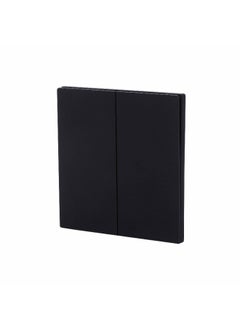 Donmarco Sleek 2 Gang 1 Way Momentary Switch – Ultra Thin Premium Plastic Material, Modern & Durable, Fire-Resistant Electric Switch, 15-Year Warranty, Wall Switch for Home and Office (Matt Black)  - Image 2
