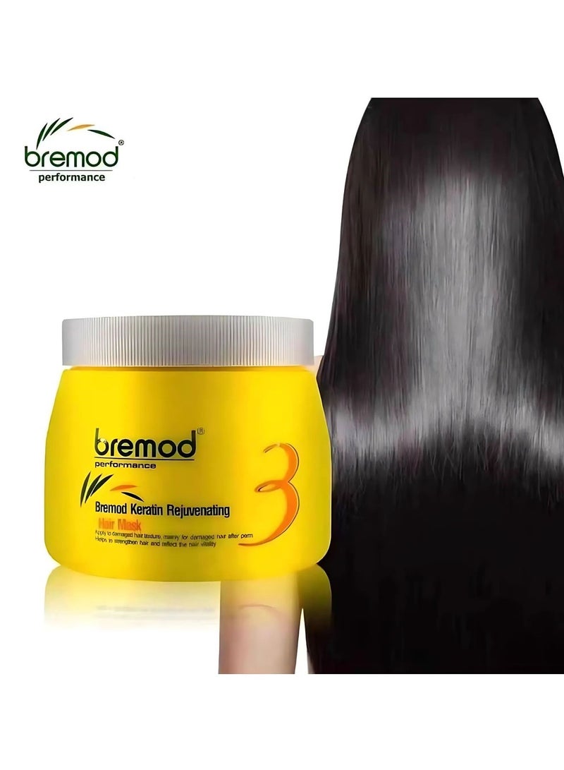 BREMOD Performance keratin Rejuvenating Hair Mask 500ml - Image 4