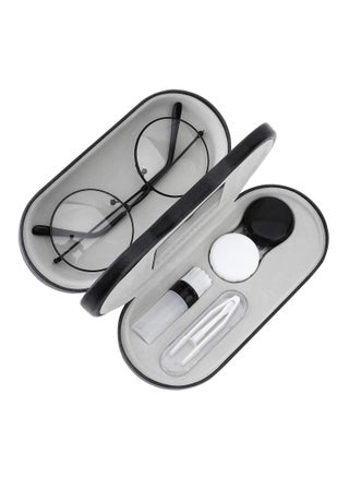 Double Eyeglass Case, KASTWAVE Contact Lens Case with Mirror Tweezers Remover, 2 in 1 Double Sided Portable Contact Lens Box Holder Container Soak Storage Kit Sunglasses Pouch for Men & Women - pzsku/ZB81722198D3C8DD89F1EZ/45/_/1662464694/3e3cc836-0a39-492c-862a-cf67d58cf9f4