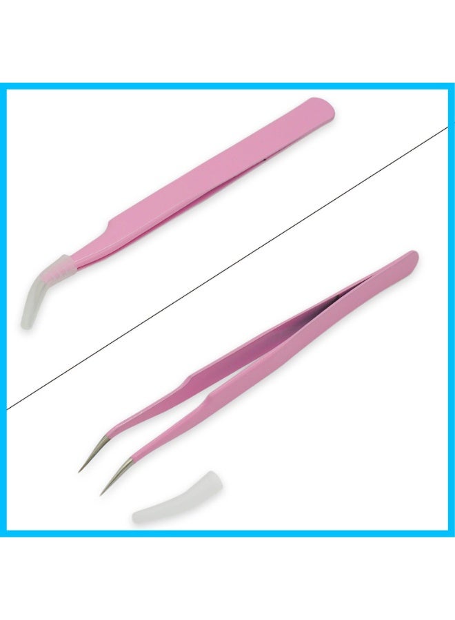 مجموعة ملقط تثبيت الرموش ومكبس الرموش - متعددة الألوان - Image 5