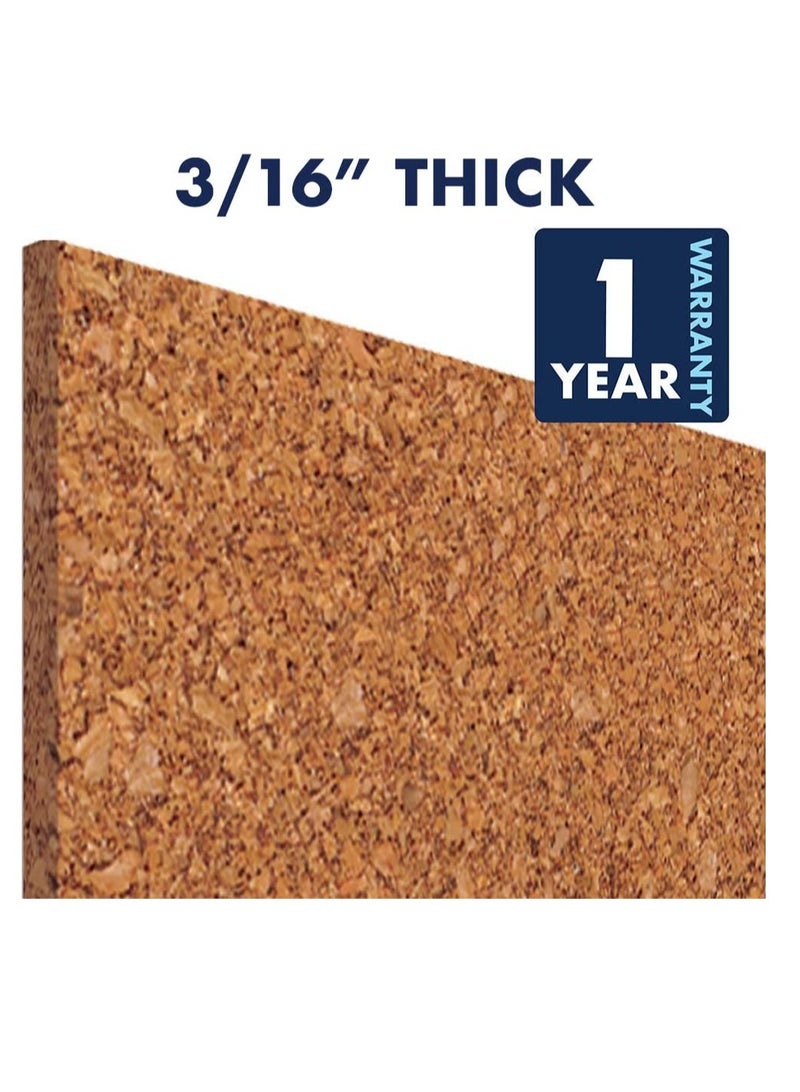 4 Pcs Self Adhesive 30cm Felt Bulletin Boards for Photos Memos Wall Decor with Push Pins - Image 3