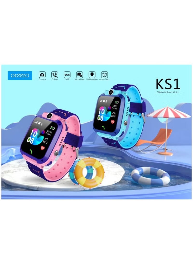 Oteeto Oteeto Kids Smart Watch KS1 with Camera Built in Games Blue  - Image 2