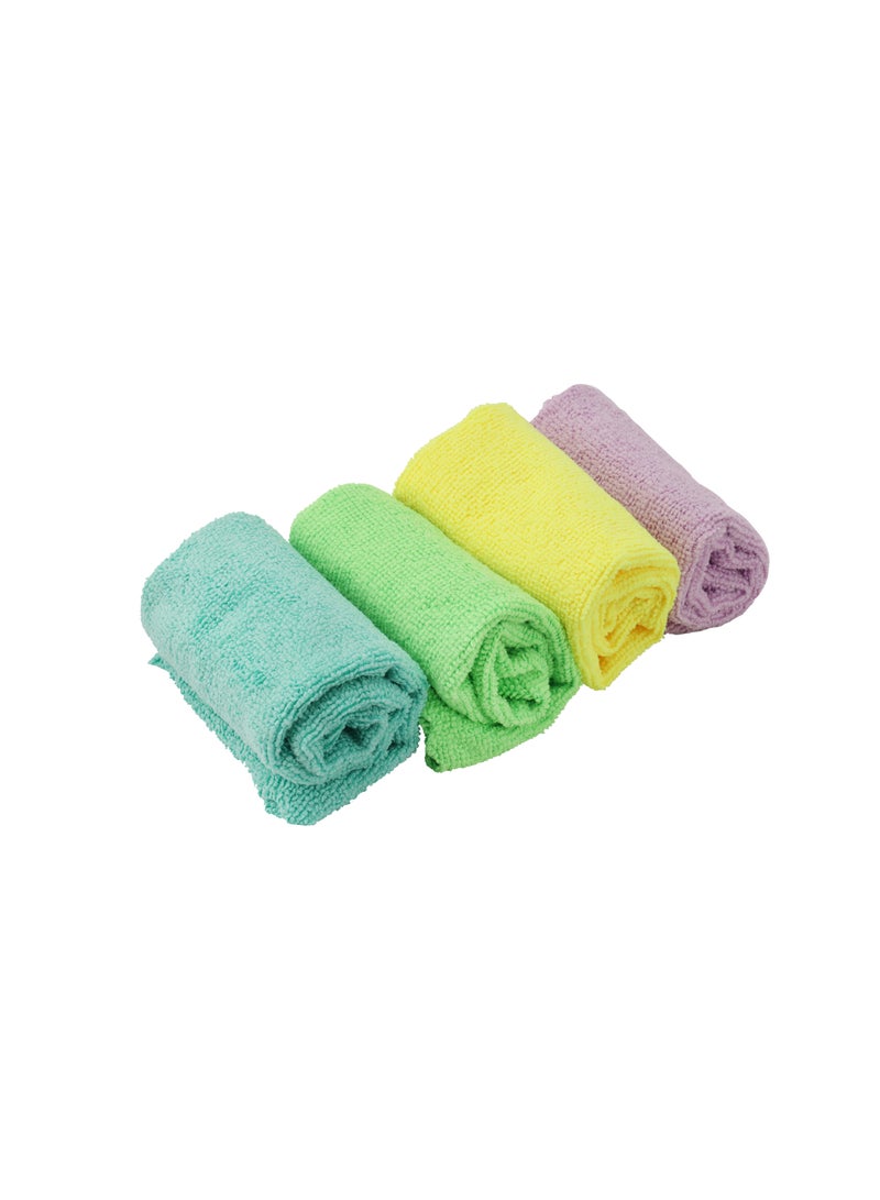 Royalford Royalbright 4-Piece Microfiber Cleaning Towels- RF11075| Powerful and High-Density Microfiber Cloth for Easy and Efficient Cleaning  - Image 3