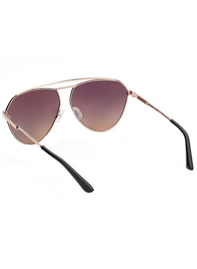 GUESS Women Aviator Large Sunglasses with Brown Lenses - GU7783 28Z 63mm - Image 3