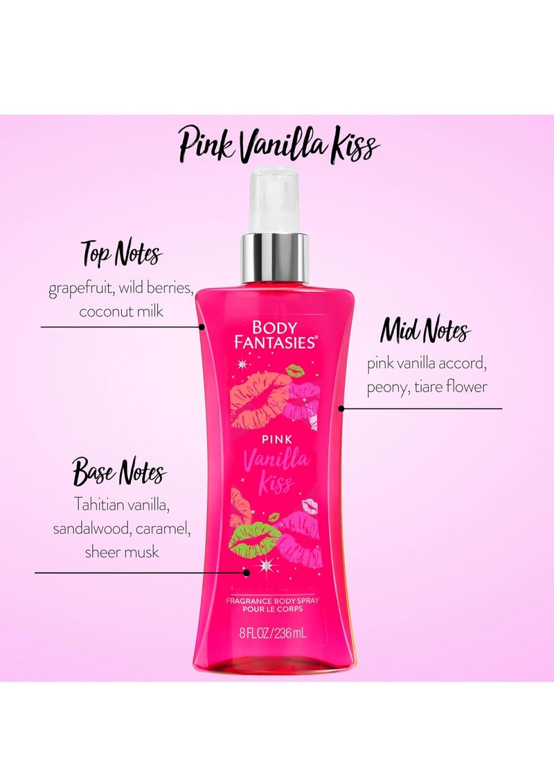 BODY FANTASIES - SIGNATURE Fragrance Body Spray, Pink Vanilla Fantasy, 8 Fluid Ounce (BF44) - Image 1
