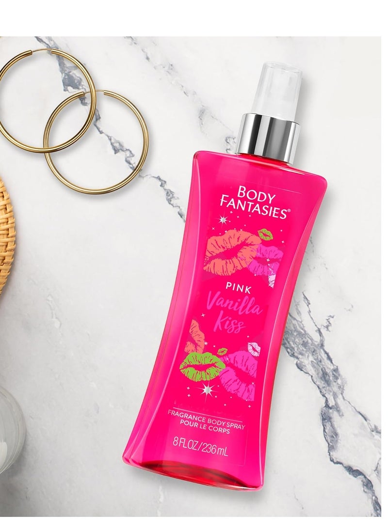 BODY FANTASIES - SIGNATURE Fragrance Body Spray, Pink Vanilla Fantasy, 8 Fluid Ounce (BF44) - Image 1