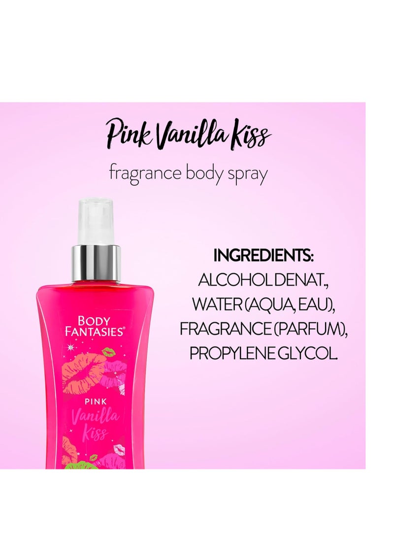 BODY FANTASIES - SIGNATURE Fragrance Body Spray, Pink Vanilla Fantasy, 8 Fluid Ounce (BF44) - Image 1