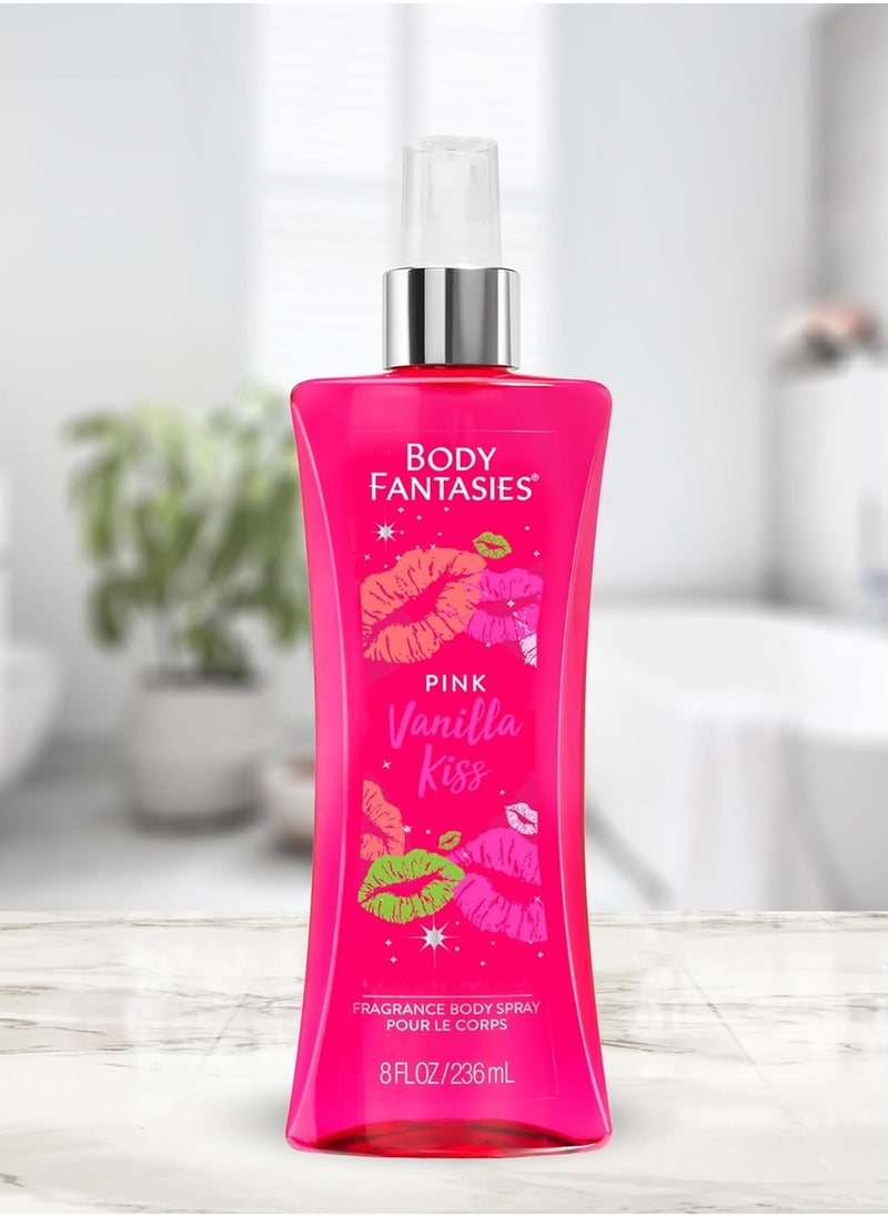 BODY FANTASIES - SIGNATURE Fragrance Body Spray, Pink Vanilla Fantasy, 8 Fluid Ounce (BF44) - Image 1