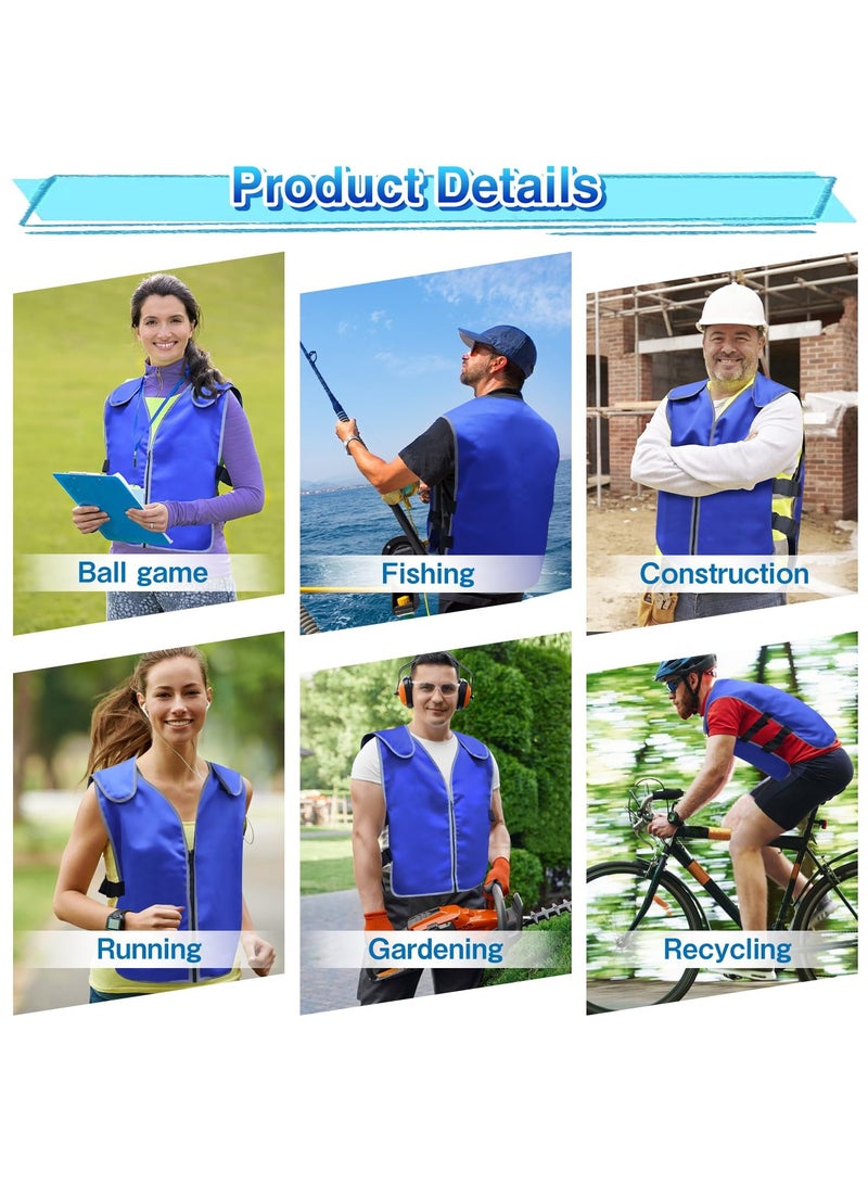 Ru syanl Cooling Vest with Pockets for Men&Women - Ice Reflective Vest with 20 PCS Ice Packs Ice Cold Vest for Hot Weather Unisex Adult Workout Apparel - Image 5