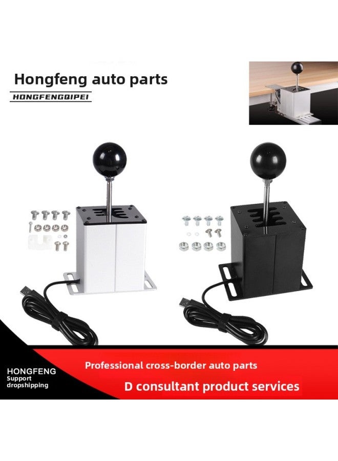 General Racing Game Shift Simulator H Gear Shift Transmission Suitable For Logitech G27G29 Tuma T300-Product Color:Black 7-speed R Gear Black Carbon Fiber Short Gear Head  - Image 2