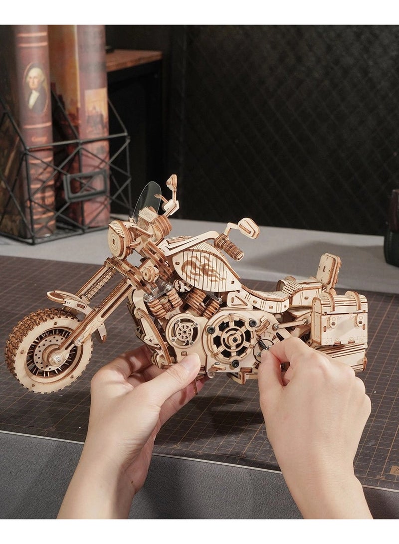 روكر دراجة نارية كروزر 3D خشبية  - Image 5