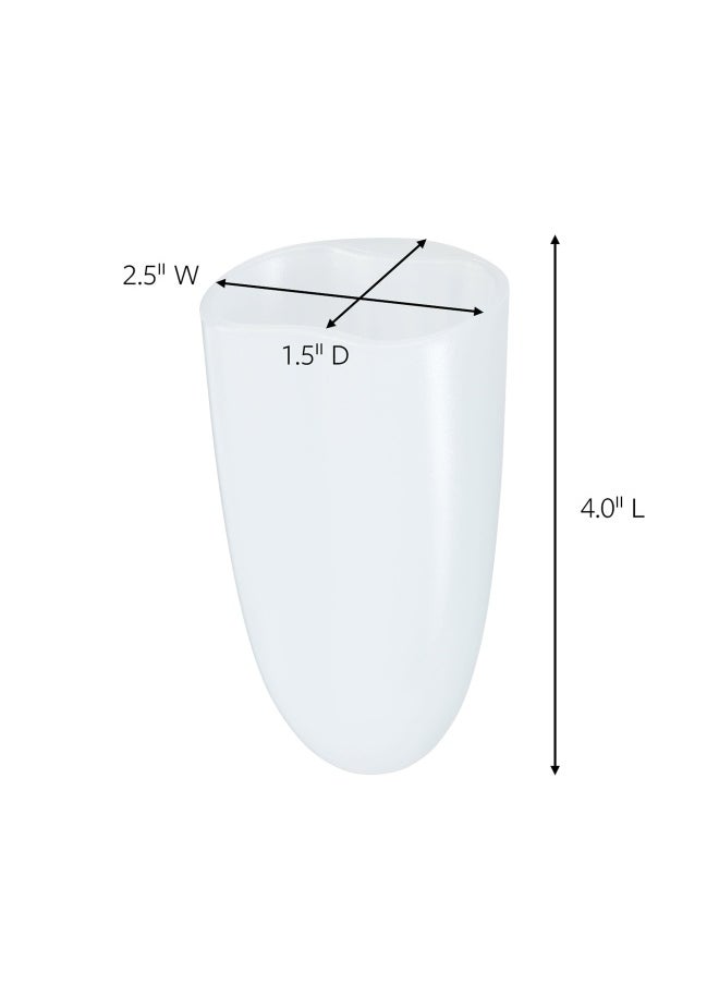 Command Bath Razor Holder  Clear Frosted  1-Holder  1- Water-Resistant Strip  Organize Damage-Free  - Image 3