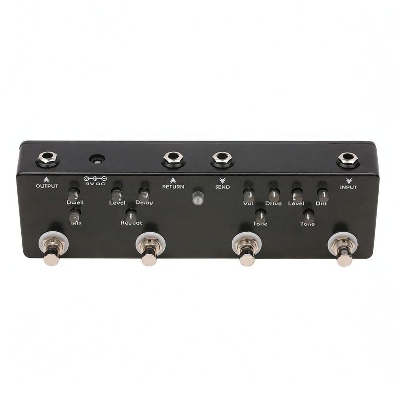 MOSKY Audio SOL918 5-in-1 Multi Effect Pedal Combined Effect Guitar Pedal True Bypass Multi-in-one Combined Effect Device Reverb Delay FX Loop Overdrive Distortion for Guitar Bass Electro-acoustic Products - Image 2