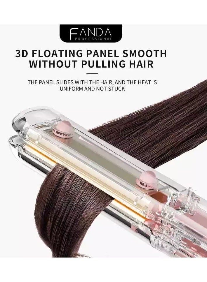 Fanda Professional 2 in 1 Hair Straightener Tiffany Green - Small Siza 1.5cm - Image 3