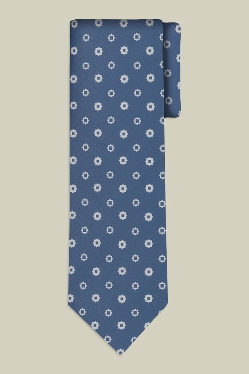 Doppelganger Men's micro patterned tie - Sky