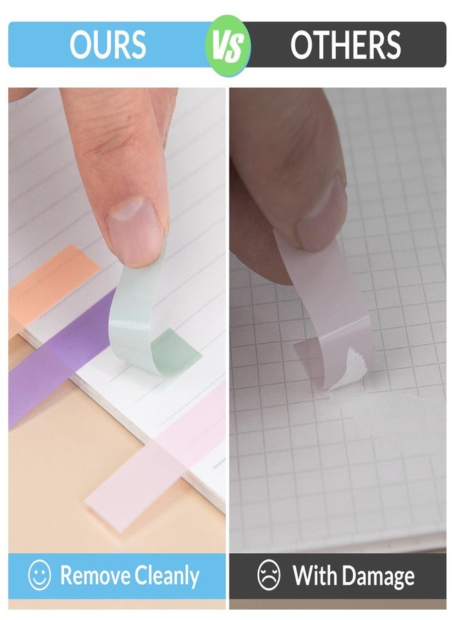 KICNIC 750 Pcs Book Markers, 30 Colors Sticky Tabs, Writable & Repositionable Sticky Note Tabs, Morandi Annotation Tabs, Translucent Book Flags Strip, Index Tabs for Study and Office Use - Image 3