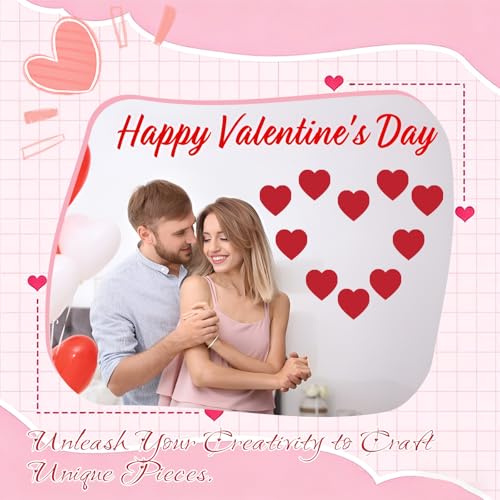 Bazyrock 72 Pcs Large Heart Paper Cutouts 6 x 6 in, 4 Colors, Valentine’s Day Decorations for Party Classroom Bulletin Board DIY Crafts(Pink/Red/Purple/Rosered) - Image 4