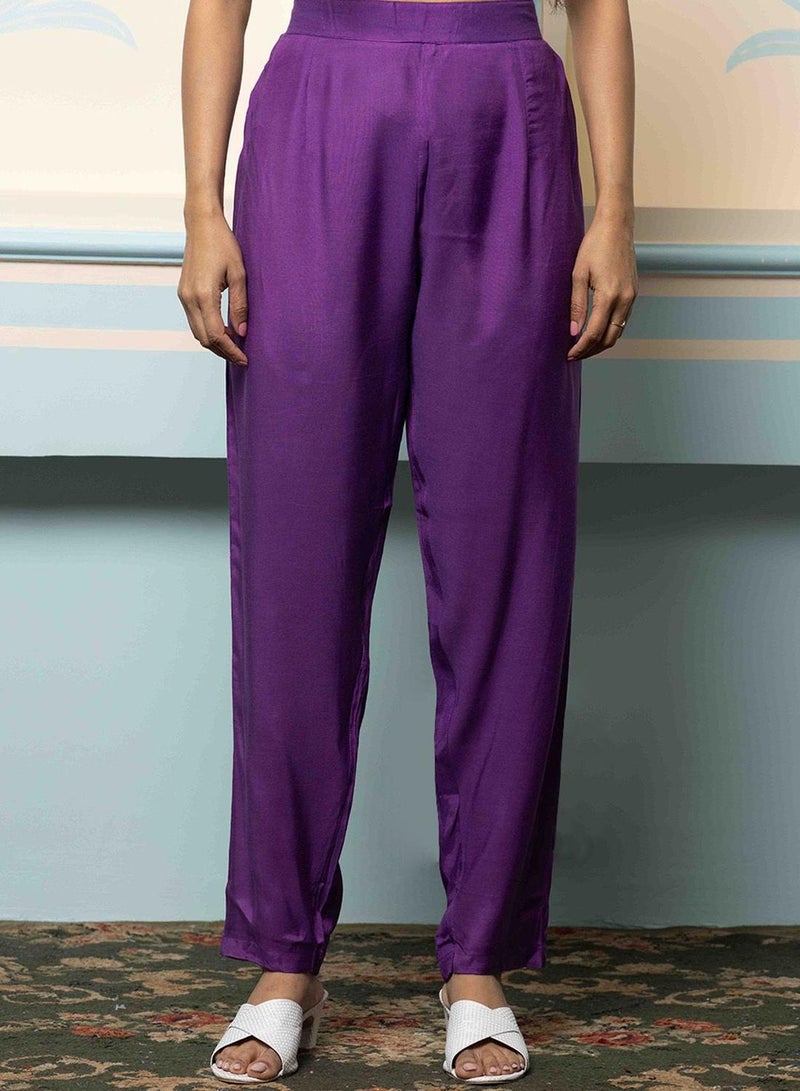 ISHIN Women's Multicoloured Viscose Blend Embellished Tunic Full Length Casual Straight Fit Kurta Set - Image 3