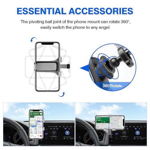 Autorder Car Phone Holder for Honda Accord 2018-2022 Accessories Air Vent Screen Fixed Clip 360° Rotation Cell Phone Mount Hands-Free Anti-Vibration(Two Installation Methods) - Image 5