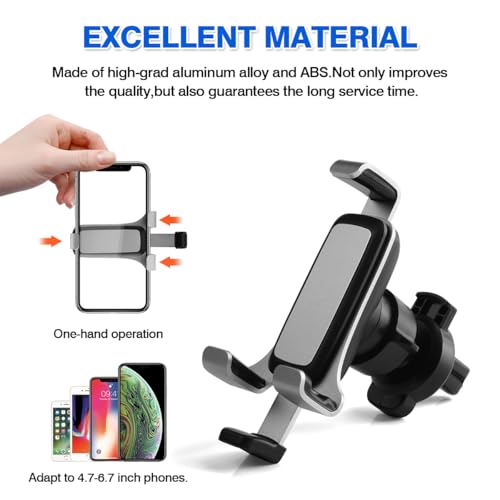 Autorder Car Phone Holder for Honda Accord 2018-2022 Accessories Air Vent Screen Fixed Clip 360° Rotation Cell Phone Mount Hands-Free Anti-Vibration(Two Installation Methods) - Image 4