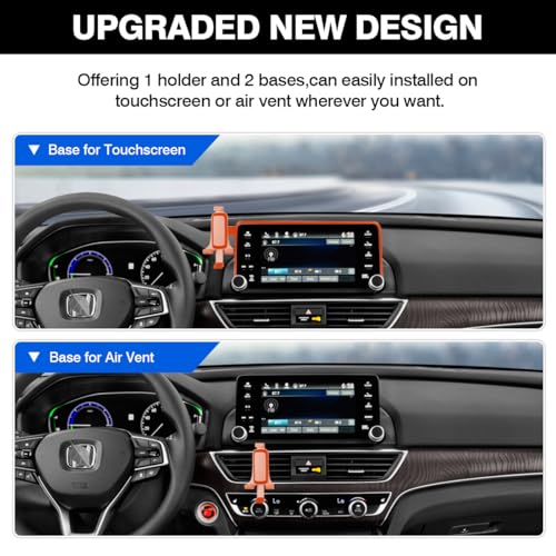 Autorder Car Phone Holder for Honda Accord 2018-2022 Accessories Air Vent Screen Fixed Clip 360° Rotation Cell Phone Mount Hands-Free Anti-Vibration(Two Installation Methods) - Image 3