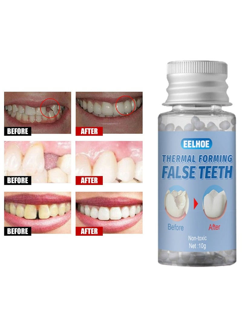 EELHOE Temporary Tooth Repair Beads Tooth Repair Kit Teeth Filling Replacement for Chipped Teeth, Thermal Beads for Temporary Fix The Missing and Broken Tooth Fake Teeth 30 ml - Image 5