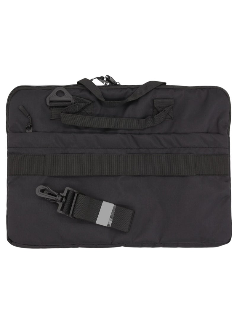 غريبو للحقائب حقيبة لابتوب  موديل 2 مقاس 15.6 بوصة لون أسود سادة - Image 3