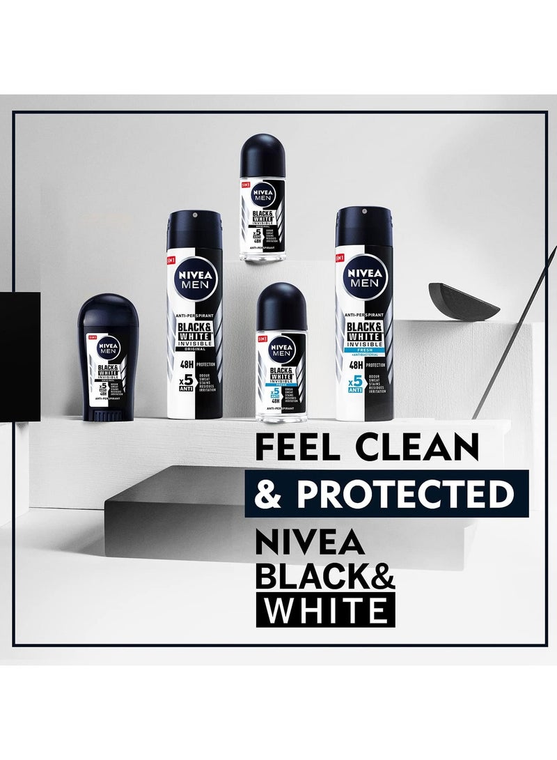 Nivea Antiperspirant spray  invisible protection black and white 200ml - Image 5