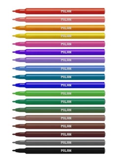 MILAN 18 Colors Fine Tip Fibrepens  - Image 2