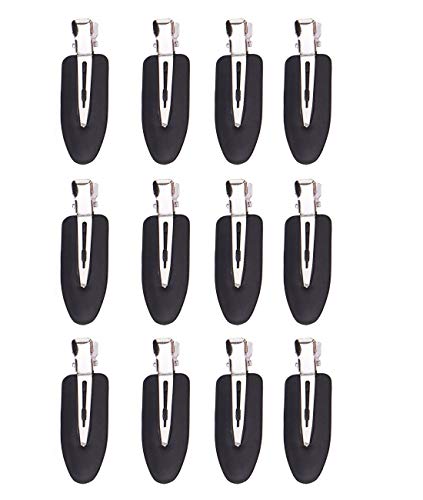 Conpru No Bend Hair Clips, 12 Pieces, No Crease Hair Clips for Hair Styling and Makeup Application - Image 1
