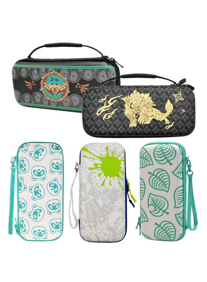 Nintendo NS OLED Animal Leaf Kingdom Tears Storage Bag Switch Lite Jet Host Hard Bag-Model:My World (slate Pack) - Image 2