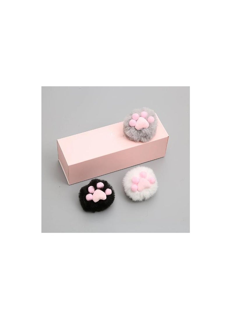 3 pcs Cat Paw Print Shape Cat Grass Toy Catnip Toy Spherical Toy Cat Toys Interactive Cat Treat Toy - Image 1