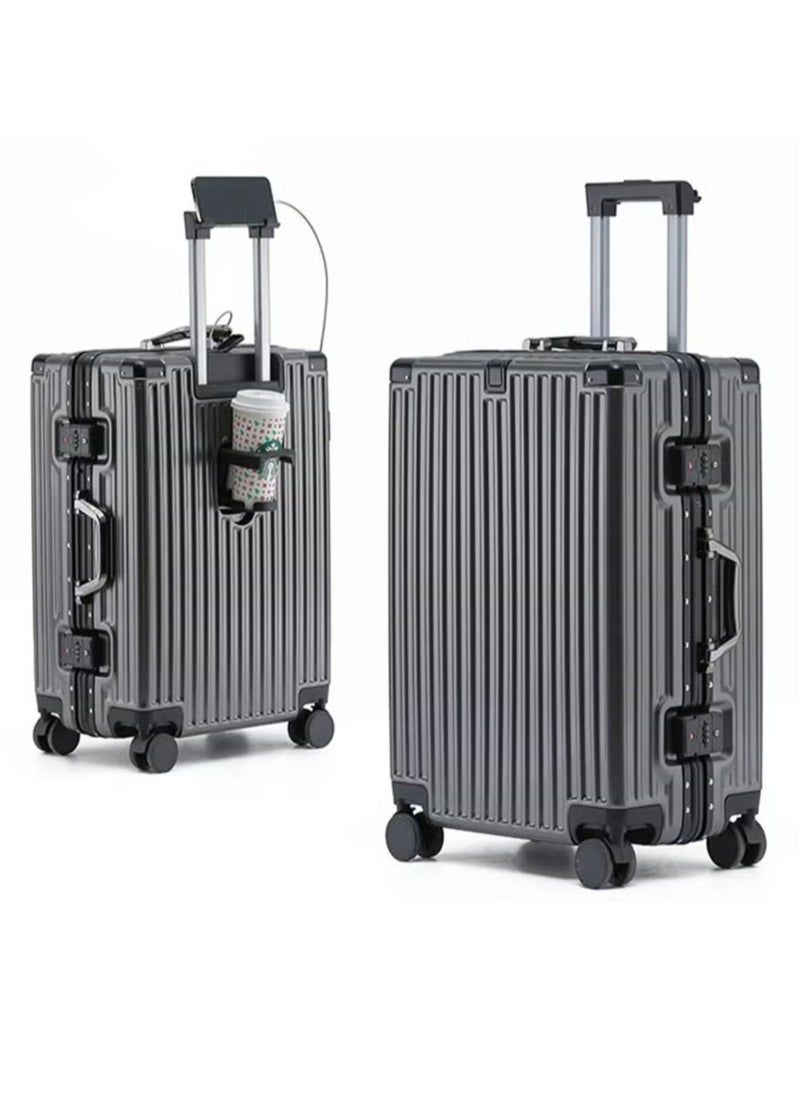 Generic Travel Luggage 1 Piece Sets suitable for short trips, PC+ABS Hard Shell Clearance Luggage Carry on Luggage Suitcase with TSA Lock Spinner Wheels Durable Lightweight Travel Luggage，USB Charging Port  - Image 1