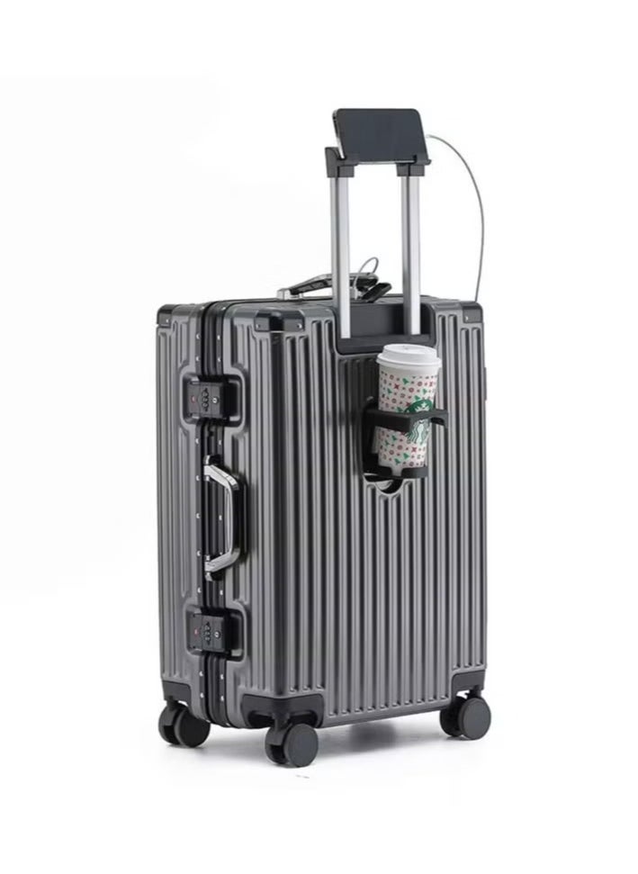 Generic Travel Luggage 1 Piece Sets suitable for short trips, PC+ABS Hard Shell Clearance Luggage Carry on Luggage Suitcase with TSA Lock Spinner Wheels Durable Lightweight Travel Luggage，USB Charging Port  - Image 2