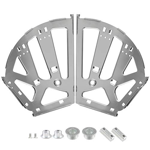 PHITUODA 3 Layers Shoes Drawer Cabinet Hinges, Silver Shoe Cabinet Replacement Fittings Stainless Steel for Kitchen Living Room, 1 Pair - Image 1