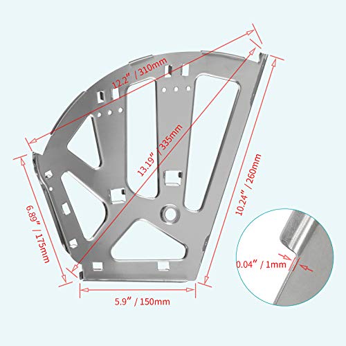 PHITUODA 3 Layers Shoes Drawer Cabinet Hinges, Silver Shoe Cabinet Replacement Fittings Stainless Steel for Kitchen Living Room, 1 Pair - Image 4