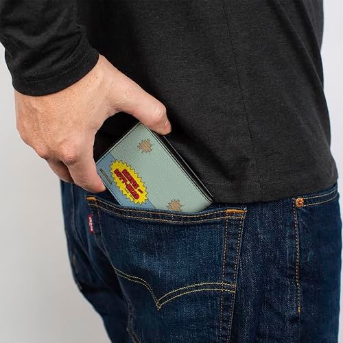 Buckle Down Buckle-Down MTV Wallet, Bifold, Beavis and Butt Head Living Room Bubble Gum Scene and Logo, Vegan Leather - Image 5