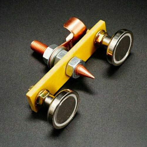 QISF 6 Pcs Magnetic Welding Head, Welding Ground Clamp, Magnetic Welding Support,Strong Magnetism Large Suction,Copper Tail Welding Stability Clamps(2 Sets) - Image 2