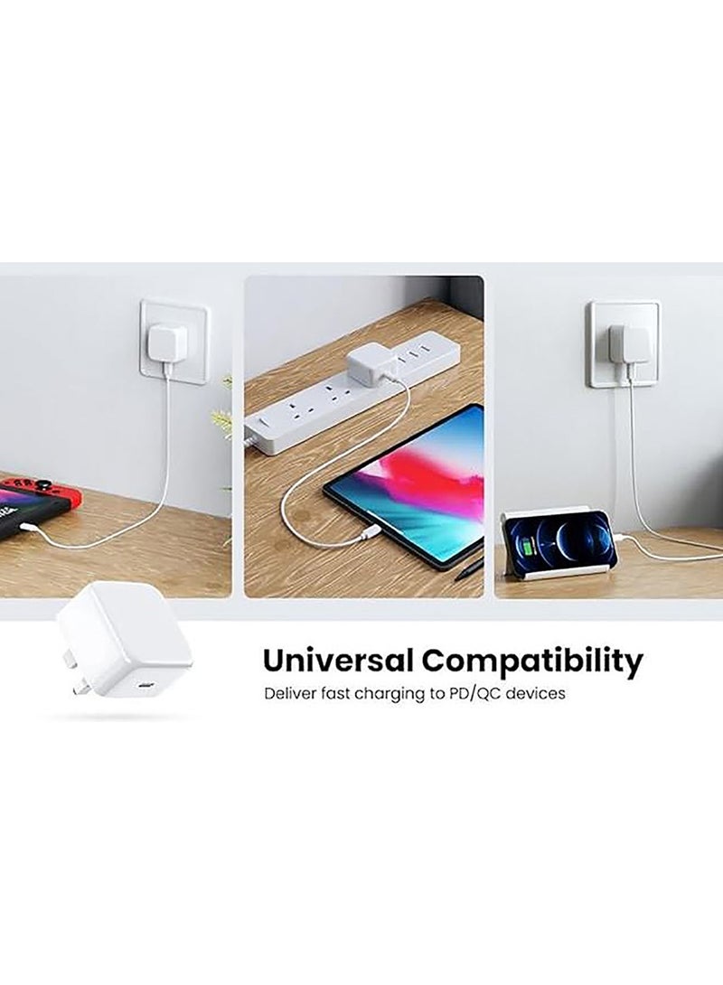 20W Type C Plug Fast charger for iPhone 16/15 Pro Max/16/15 Pro/16/15 Plus/16/15 and Samsung Honor USB Type C type  - Image 3