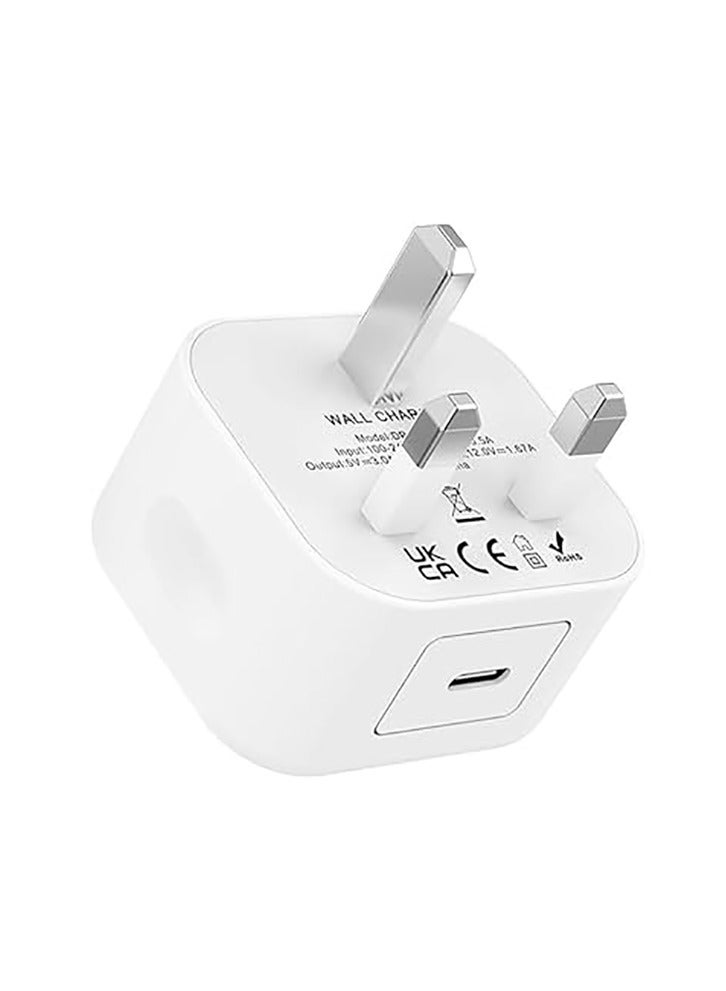 20W Type C Plug Fast charger for iPhone 16/15 Pro Max/16/15 Pro/16/15 Plus/16/15 and Samsung Honor USB Type C type  - Image 1