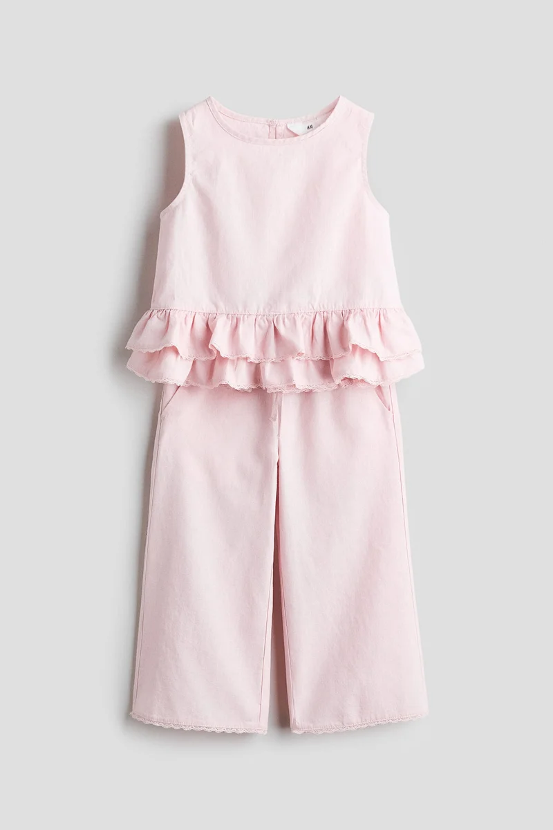 H&M 2-piece linen-blend set