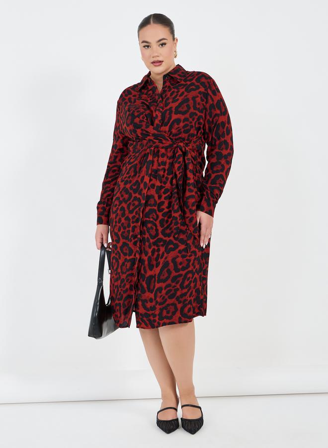 Styli Leopard Print Dress - Image 4