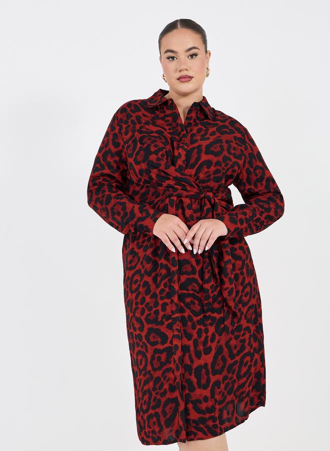 Styli Leopard Print Dress - Image 5